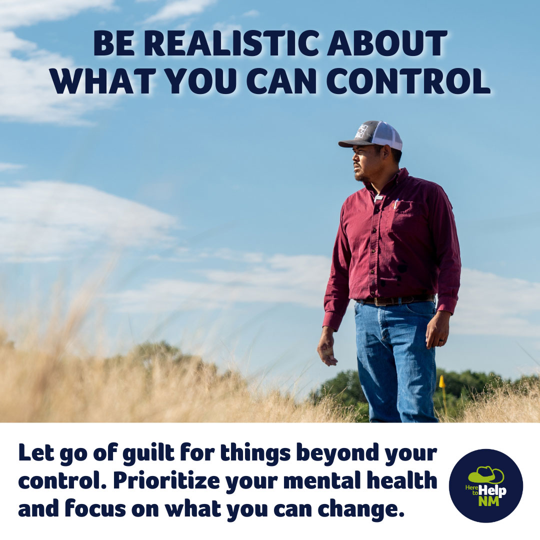 Be realisitic about what you can control