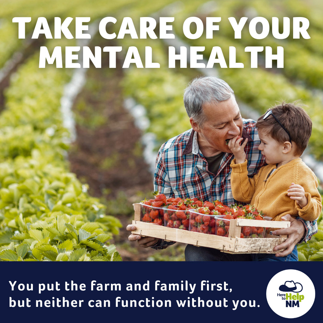 Here to Help graphic that states 'Take care of your mental health'