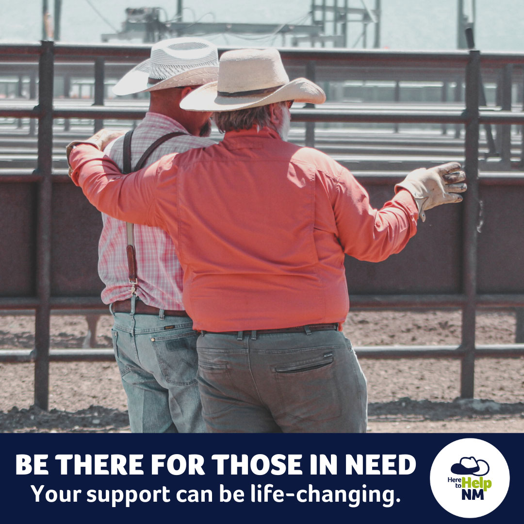 Here to Help graphic that states 'Be there for those in need'