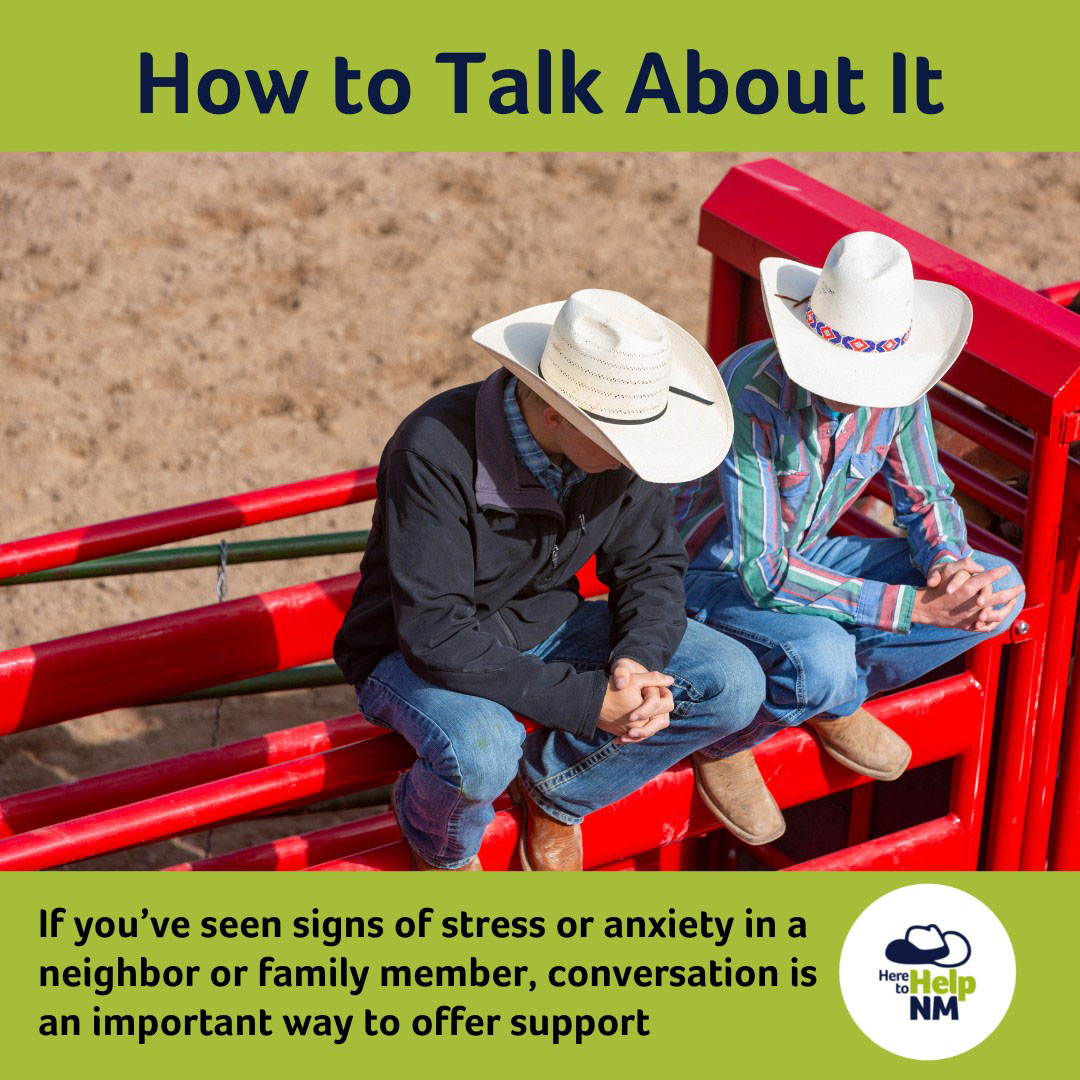 Here to Help graphic that states 'Conversation is an important way to offer support'